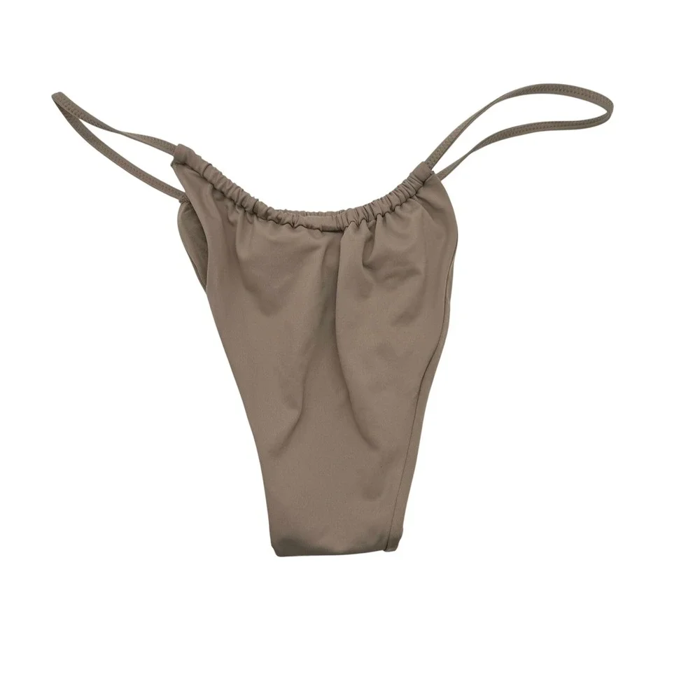 SKIMS Signature Swim String Bikini‎ Bottoms Beige Size Large L